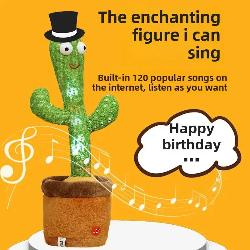 Magic Twist Talking Cactus Toy Dancing Cactus Swing Singing