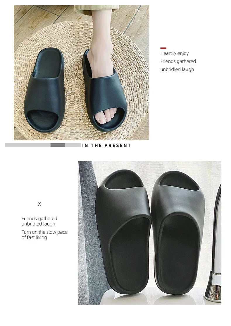 Hot Coconut Slippers Cloud Thick-soled Sandals Summer Fashion Soft Bottom Beach Men Slippers Women's Sandals EVA Slides