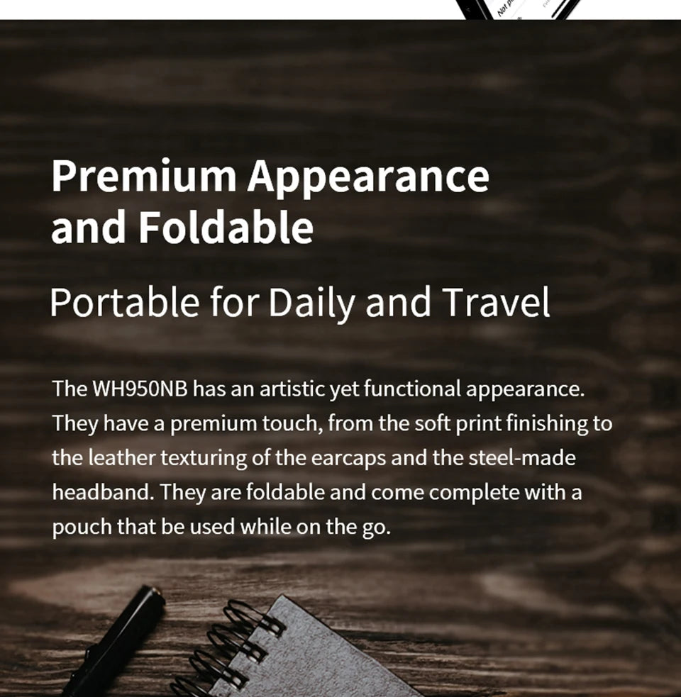 Edifier WH950NB Active Noise Cancelling Wireless Headphones Hi-Res Wireless Audio Dual Device Connection Bluetooth 5.3 Headset