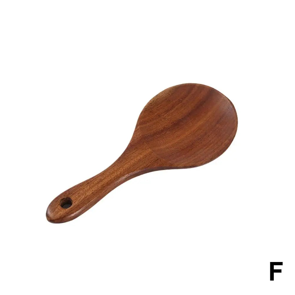 Wooden Spoons for Cooking, Acacia Wood Cooking Utensils Set Wooden Kitchen Tools Spoon Rest Nonstick Cookware Kit Safe