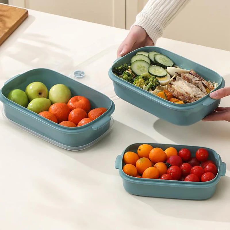 Food Storage Containers With Lid Fridge Meat Vegetable Fresh-Keeping Organizer Box For Kitchen Storage