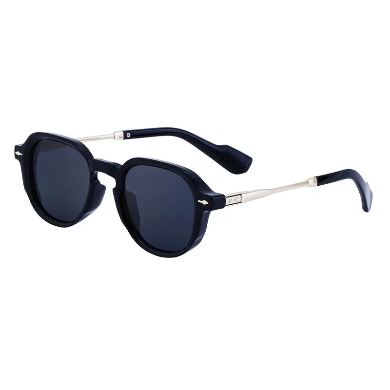Retro Style Rectangular Frame Sunglasses Luxurious Outdoor Street Photography Sunscreen Glasses Fishing Driving