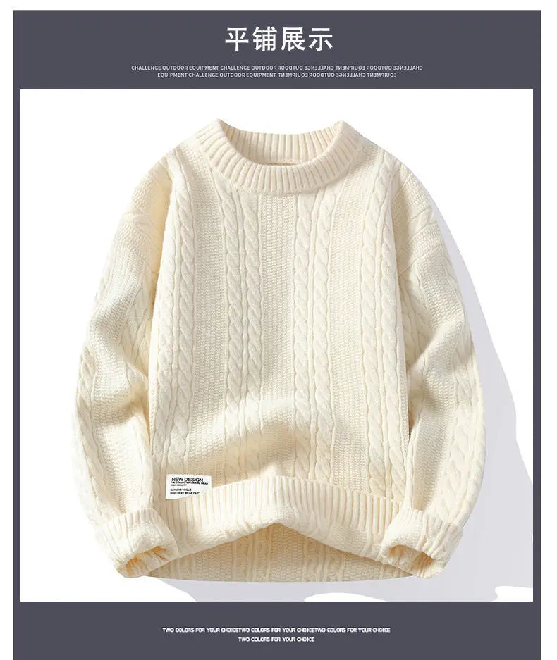 New Spring Men O-neck Sweaters Knitted Pullovers Man Outwear Loose Casual Sweaters Good Quality Male Streetwear Pullovers 4XL