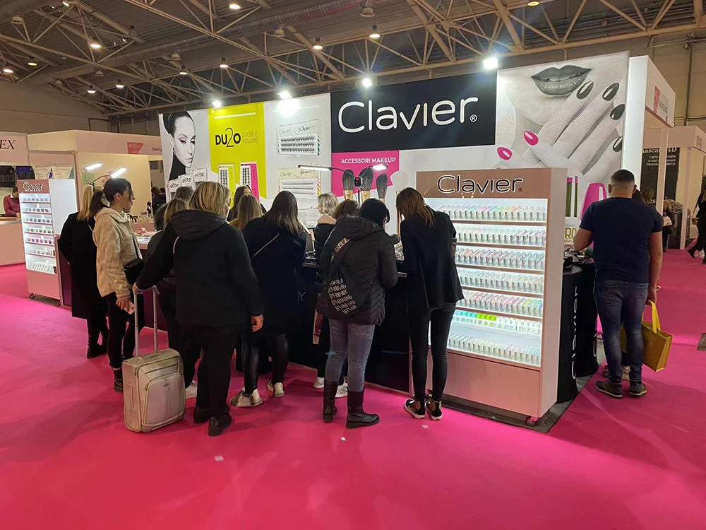 Clavier Classic Brown Eyelashes Natural Cluster Lash 10D Individual Segment Eyelash Professional C Curling