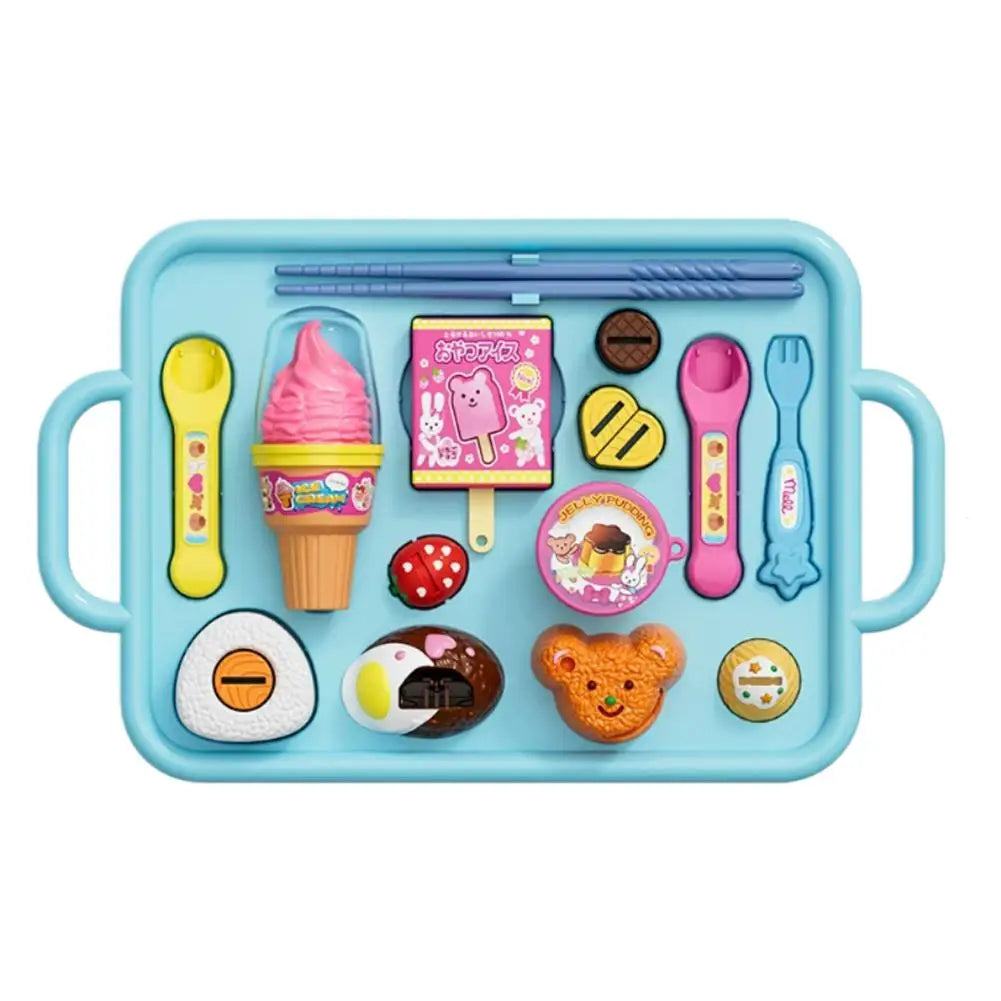 NEW Food Feeding Pudding Feeding Ice Cream Toy Set Early Education Food Platter Role Play Fun Children Girl Play House Toys Gift