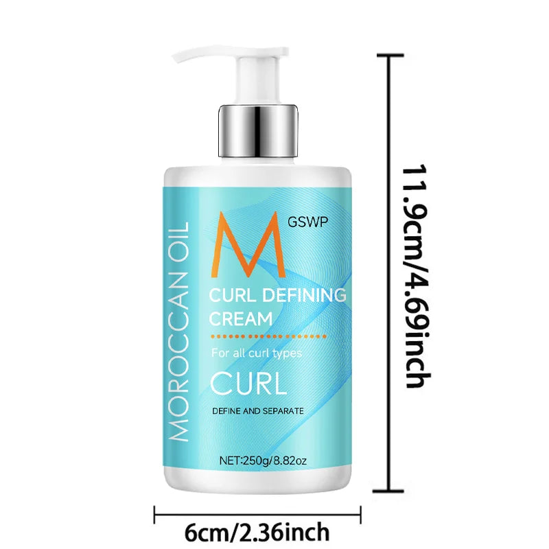 GSWP Curl Defining Cream: moisturizes and nourishes hair, provides gentle hold, and is suitable for all hair types. 250g