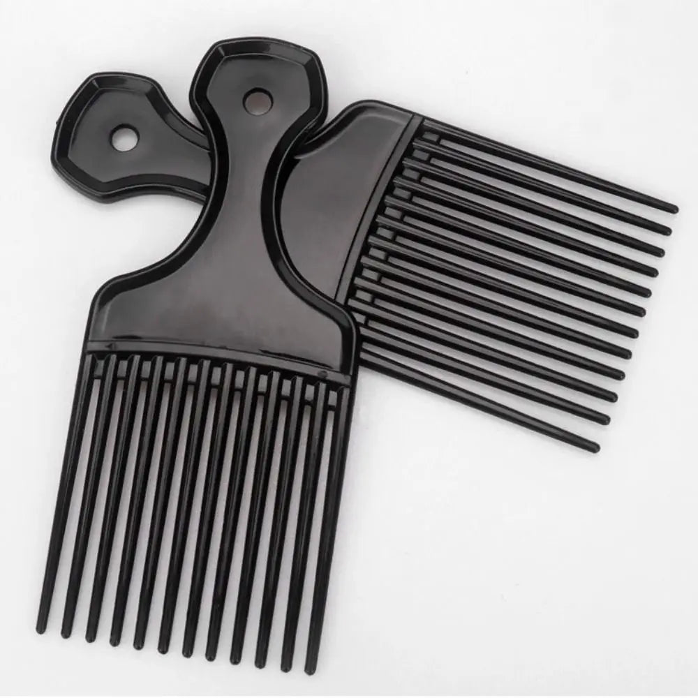 Hair Styling Tools Plastic Fork Hairbrush Black Wide Teeth Insert Hair Combs Professional Anti-Static Pick Comb Women/Men