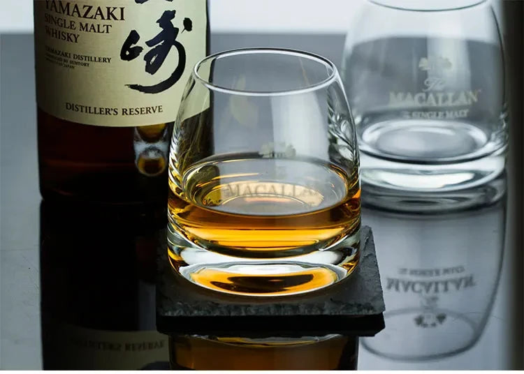 Macallan Exclusive Single Malt Whiskey Glass Crystal Wine Tumbler Vodka Cognac Brandy Snifter Gather Together Mouth Tasting Cup