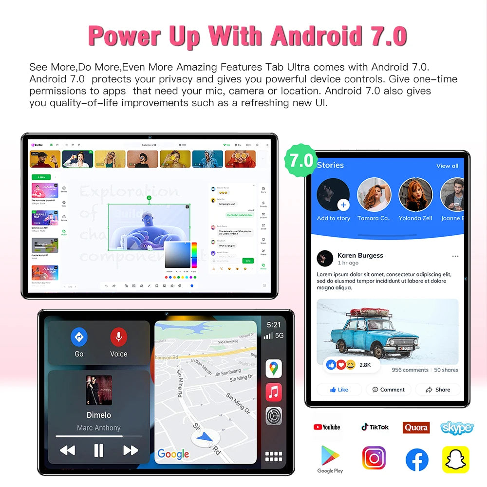 Lx Tab U 10.1inch 2MP+5MP 1.5+16GB 4000mAh Android 7 2MP+5MP 3G network learning machine tablet