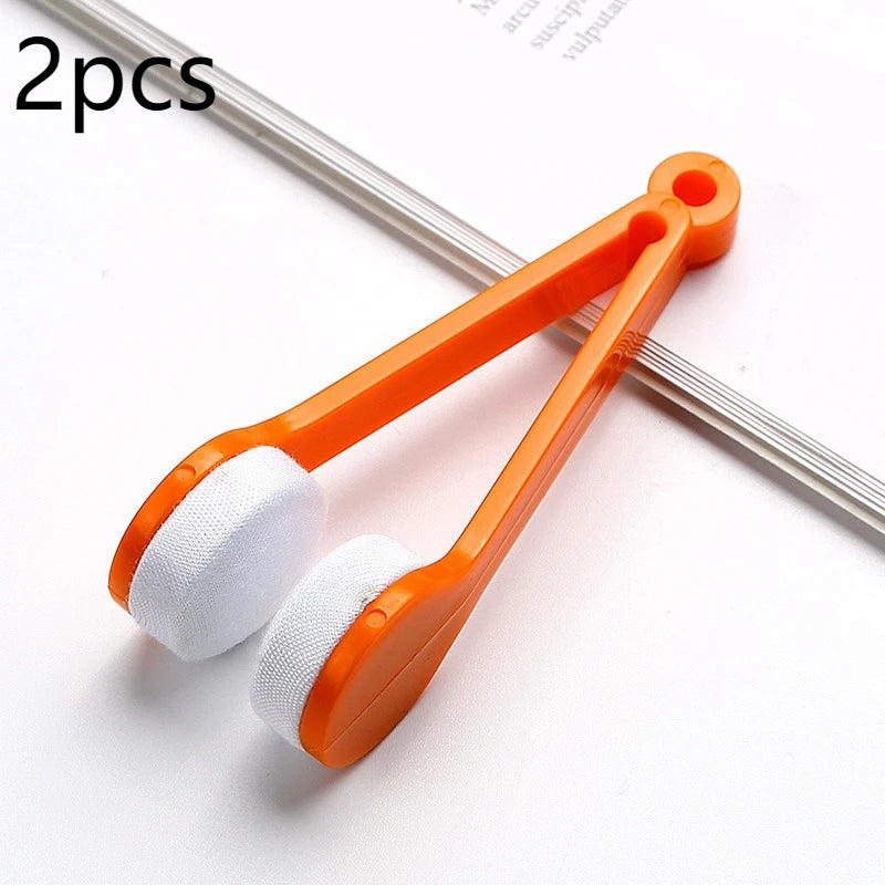 Portable Multifunctional Glasses Cleaning and Wiping Tool of Microfiber Cleaning Brush for Sunglasses Glasses Microfiber Cloth