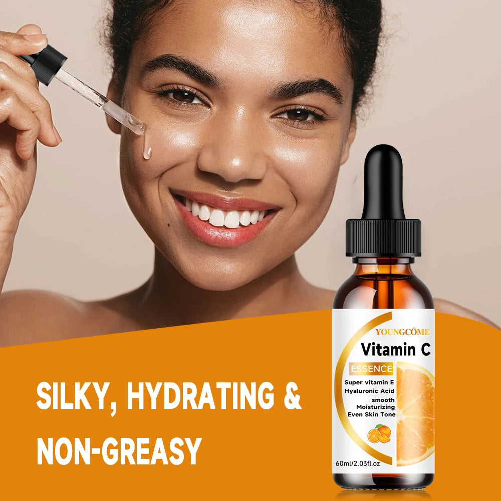 Vitamin C Facial Essence Contains Hyaluronic Acid Dark Spot Remover Moisturizing Repair Anti-aging Essence Facial Skin Care 30ml