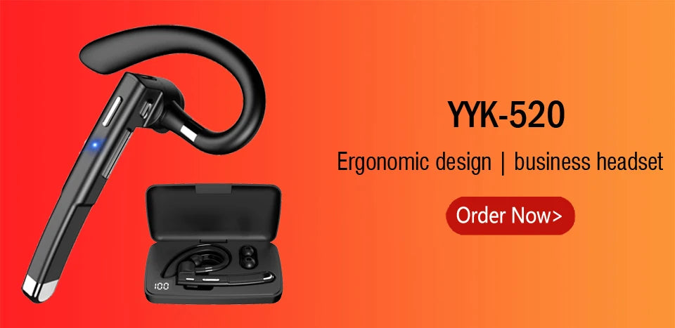 Wireless Bluetooth Headphones With Microphon Earphone ENC Noise Cancelling Handsfree Talking Headset Busines Auriculares Driving