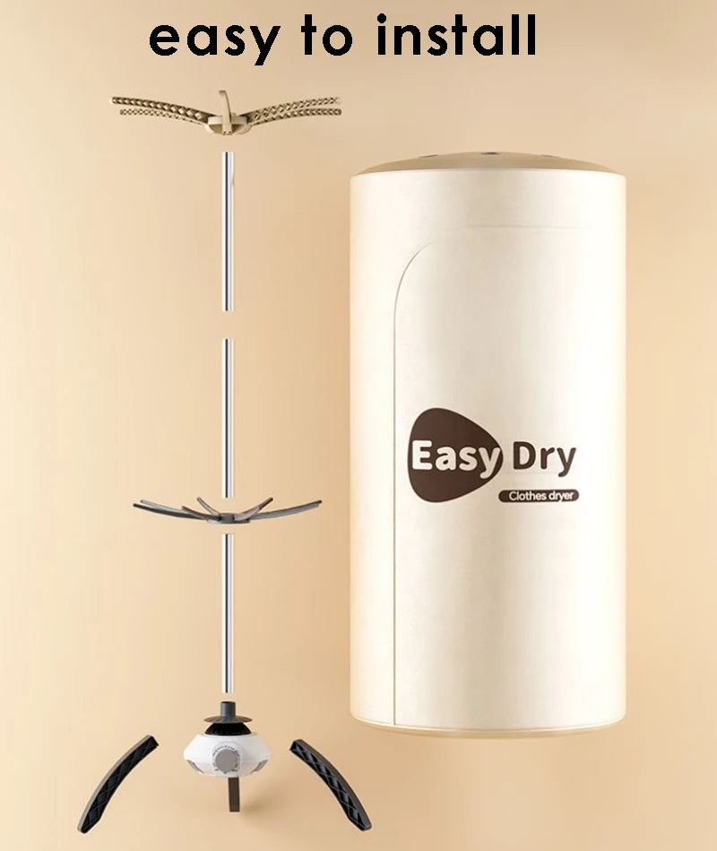 220V Electric Clothes Dryer Portable Warm Air Folding Drying 2 Layers Stand Support Shoes Dryer Machine