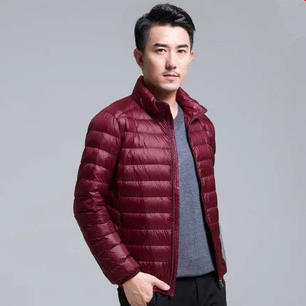2024 New Arrivasl Men's Ultra Lightweight Packable Down Jacket Autumn Spring Winter Water and Wind-Resistant Breathable Coat