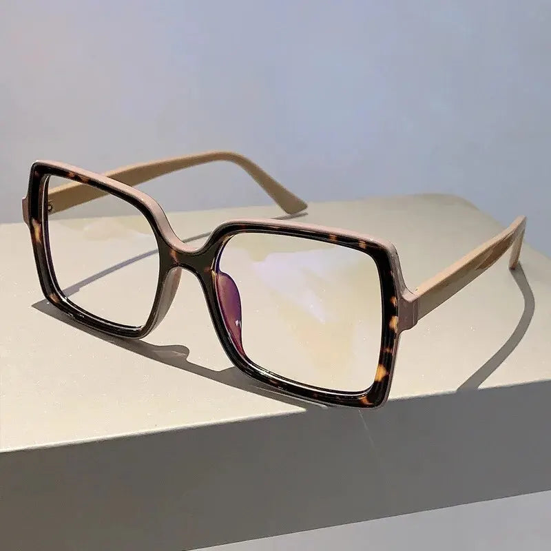 The New Style Retro Box Personality Bump Color Anti-blue Optical Glasses