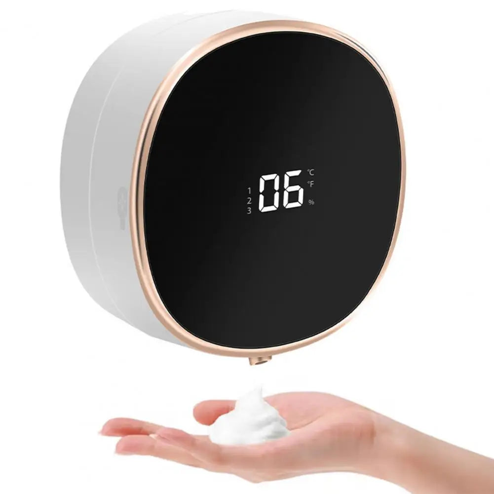 Electric Soap Dispenser with Touch Button Touchless Electric Soap Dispenser Wall Mount for Home Office Hotel for Bathroom