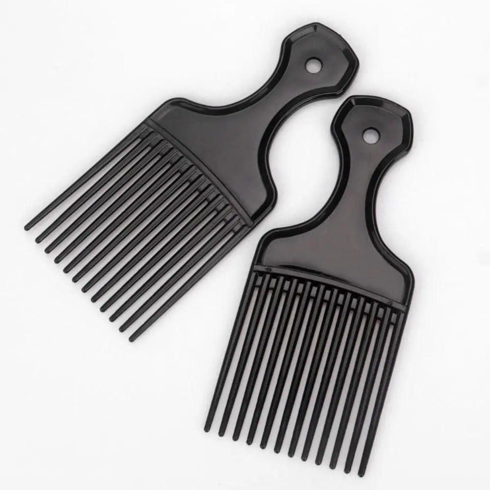 Hair Styling Tools Plastic Fork Hairbrush Black Wide Teeth Insert Hair Combs Professional Anti-Static Pick Comb Women/Men