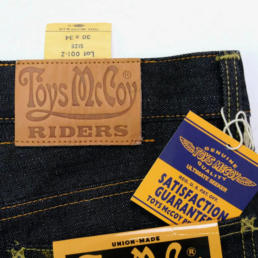 TOYS McCOY LOT 001Z pays tribute to LXX (taxi driver) left twill retro red ear jeans