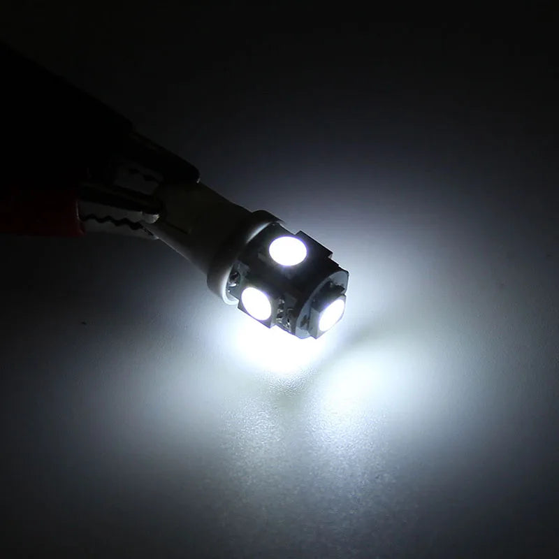 2x T10 W5W Car LED Interior Dome Reading Bulb Turn Signal Light Wedge Side Clearance Brake License Plate Luggage Trunk Lamp 12V