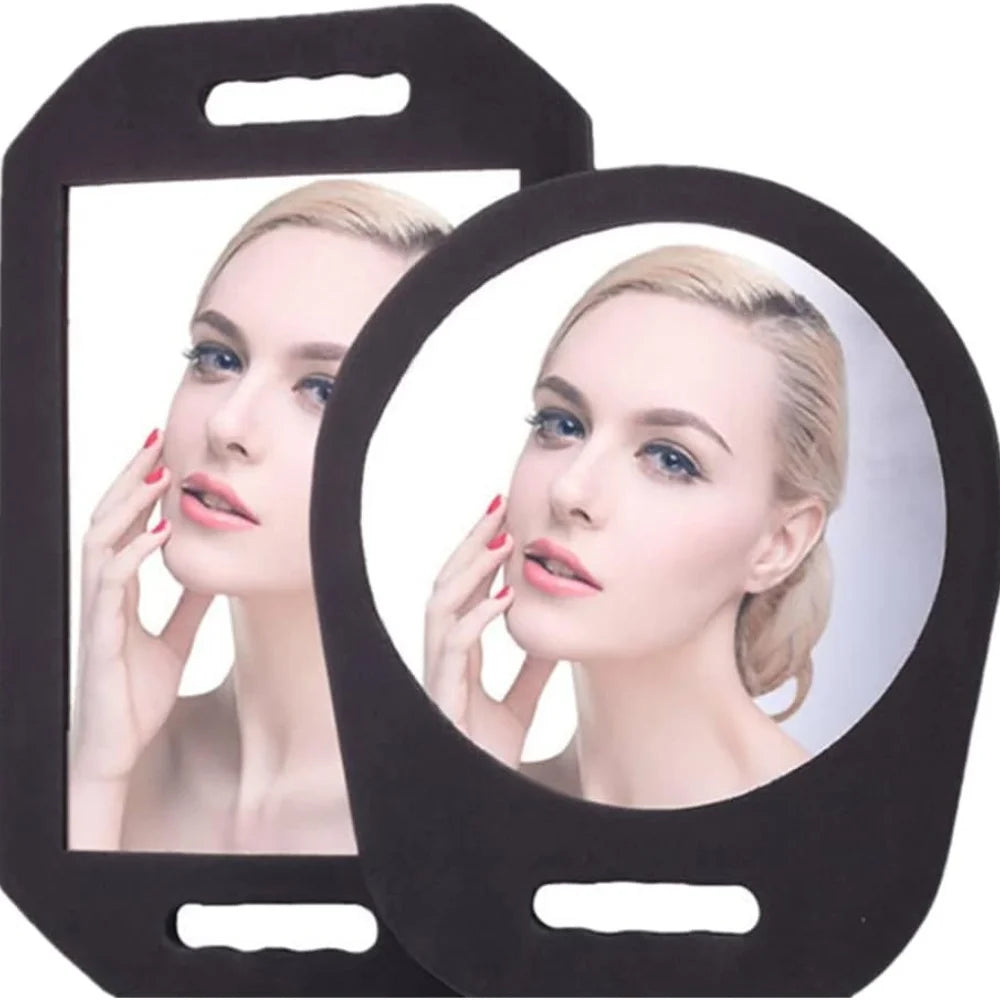 Dual Handle Hairdressing Makeup Mirror Professional Barber Hair Salon Mirror With Foam Frame and for Salon Home Supplies