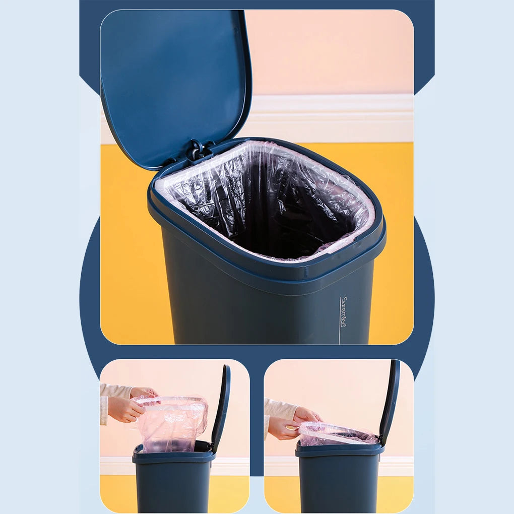Trash Can Foot Pedal Garbage with Cover Storage Buckets for Household Kitchen Living Room  Classification Cleaning Bin Dustbin
