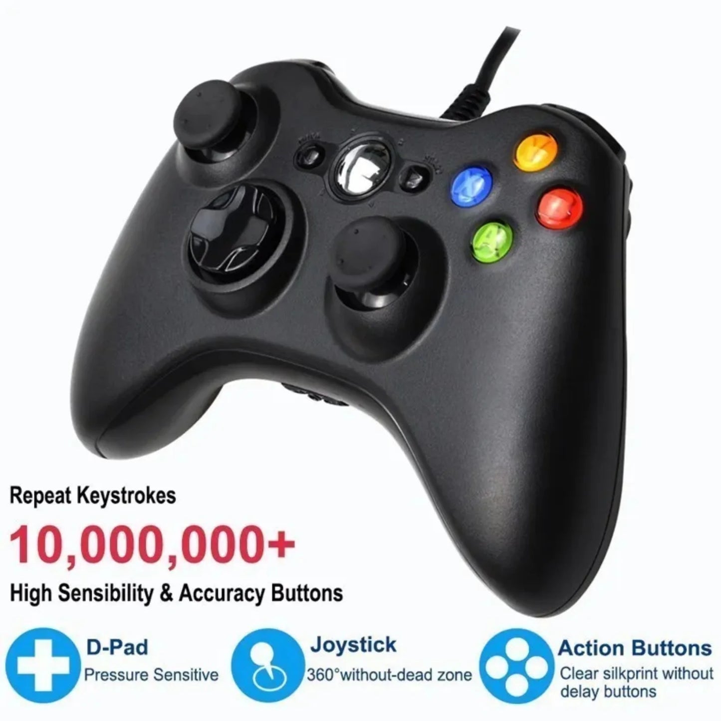 GAMROMBO Game Controller For Xbox 360/Slim/Windows7/8/10 Gamepad Wired/Wireless Controle Joystick Dual Vibration Gaming  Rocker