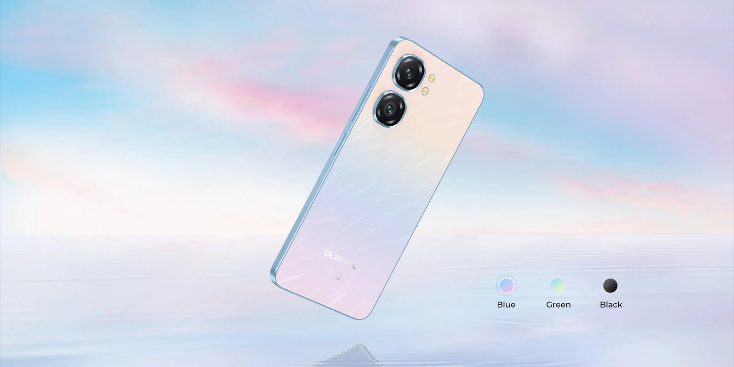 Oukitel C58 PRO smartphone 5150mAh Battery 24(6+18)GB+256GB 50MP Main Camera 6.7" HD+ Display