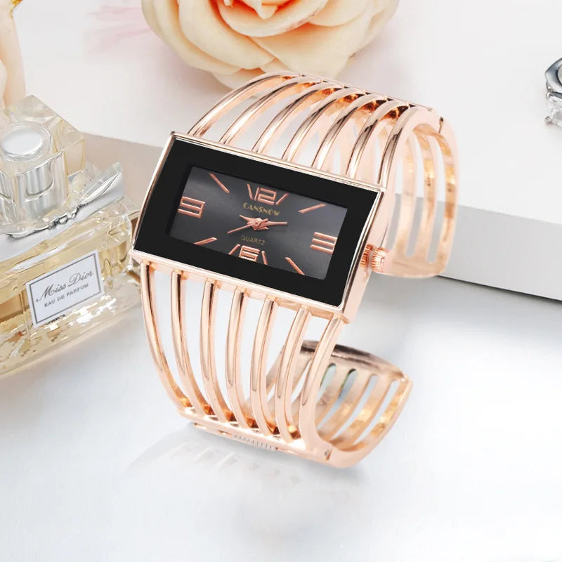 Womens Watch Luxury Fashion Rose Gold Bangle Bracelet Watch Women Dress Clock Female Lady Saati Girls Wristwatch Relojes