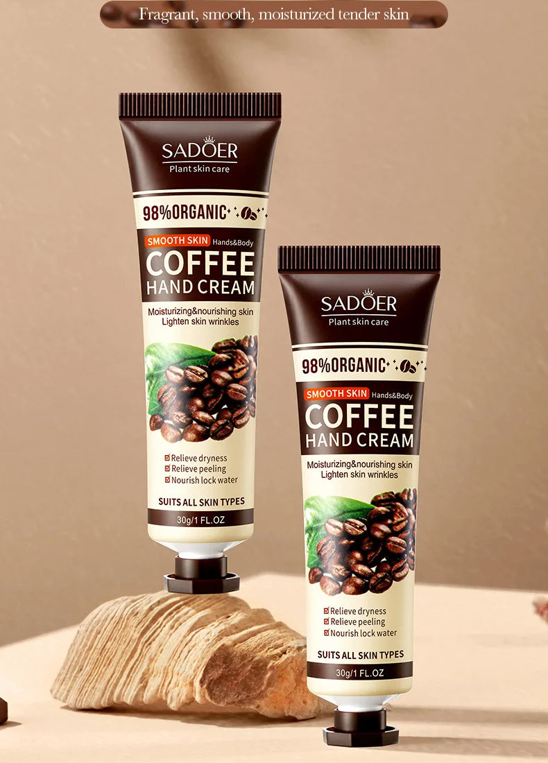 1/2/3/5pcs SADOER Coffee Hand Cream Sets Moisturizing Nourishing Whitening Hydrating Hands Skin Care Products