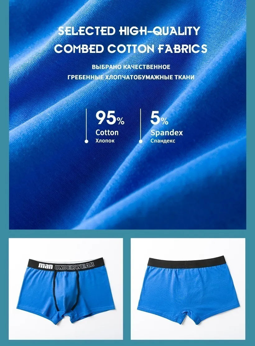 Men Boxers Shorts Underwear Men Home Underpants Printed Men Boxer Cuecas Cotton Soft Male Panties Homme Underwear Men
