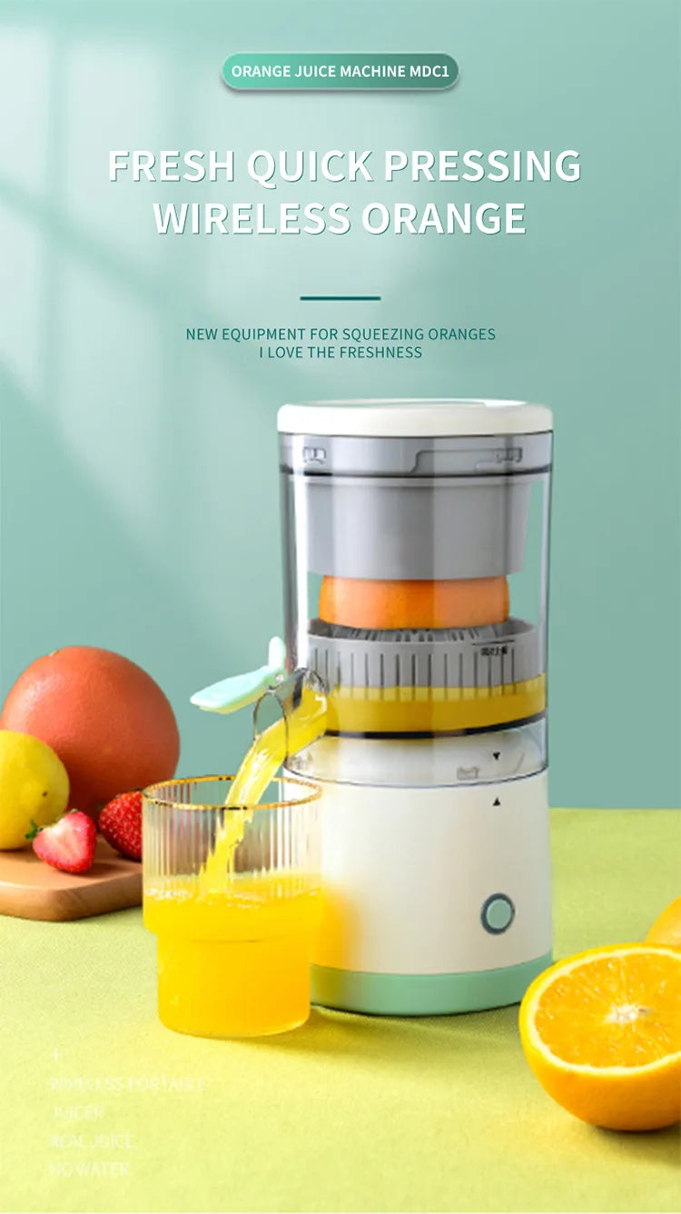 Portable Electric Juicer Juice Lemon Squeezer USB Charging Kitchen Fruit Small Juicer Blender Fresh Separator Press Machine