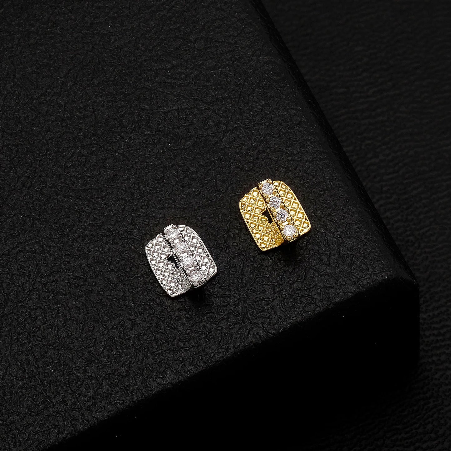 YOUNGX Hip Hop Single Vertical Bar Zircon Teeth Grillz Y2K Vintage CZ Stone Tooth Caps For Women Men Jewelry Dental Grills
