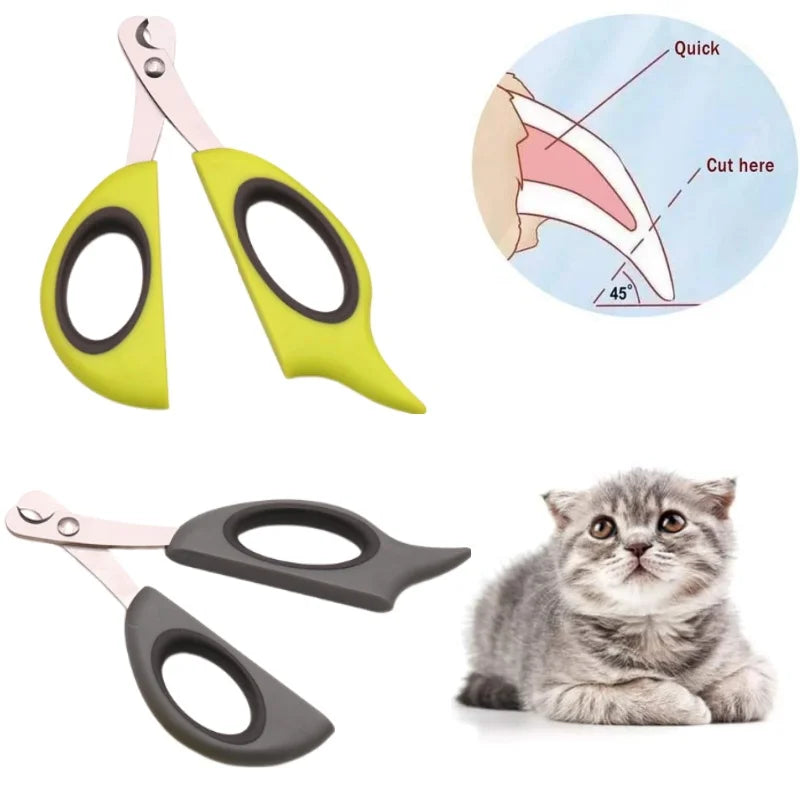 Pet Nail Clippers Cat Dog Claw Toenail Trimmer Cat Nail Scissors Home Sharp Professional Nail Grooming Tool for Small Animals