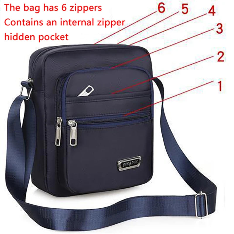 1Pieces Brand New Men Crossbody Bags Male Nylon Shoulder Bags Boy Messenger Bags Man Handbags Mountaineering Bag Christmas Gifts