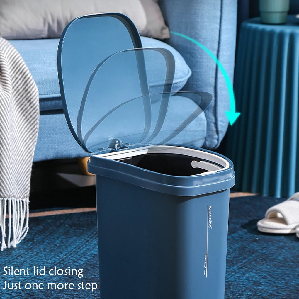 Trash Can Foot Pedal Garbage with Cover Storage Buckets for Household Kitchen Living Room  Classification Cleaning Bin Dustbin