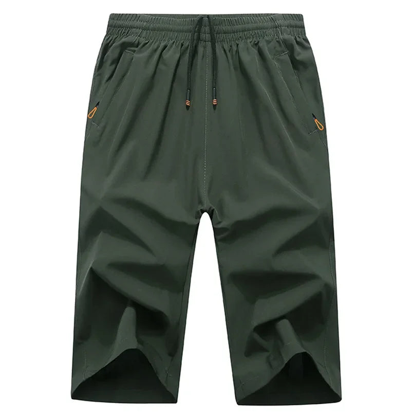 Plus Size 7XL 8XL 9XL Summer Bermuda Masculino Beach Shorts Men Casual Breathable Quick-drying Capri Joggers Men Running Shorts