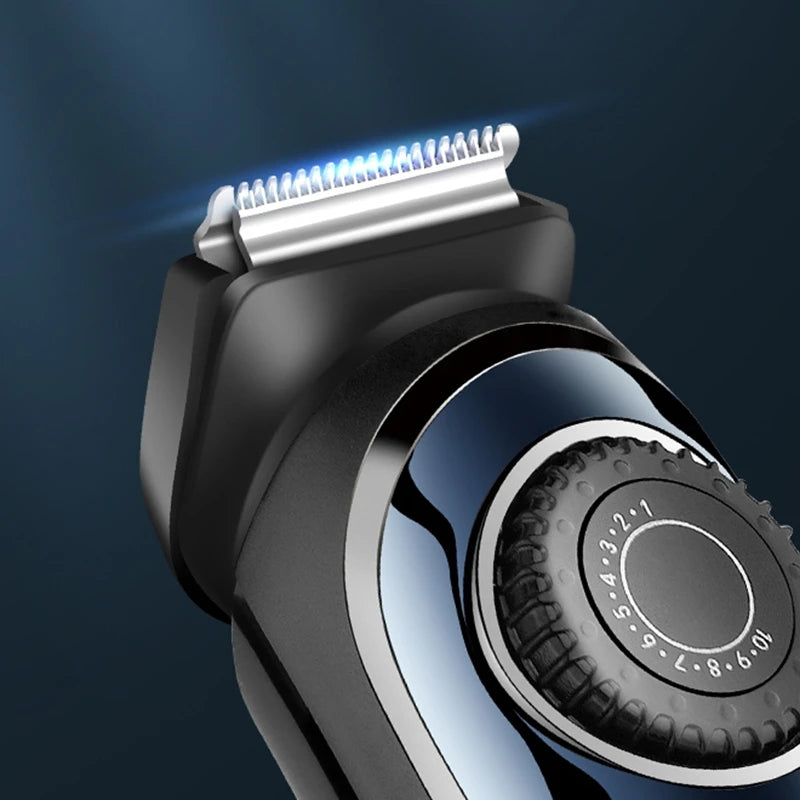 Kemei Cordless Adjustable 1-10mm Hair Trimmer For Men Face Beard Trimmer Rechargeable Edge Hair Clipper Electric Lithium Battery
