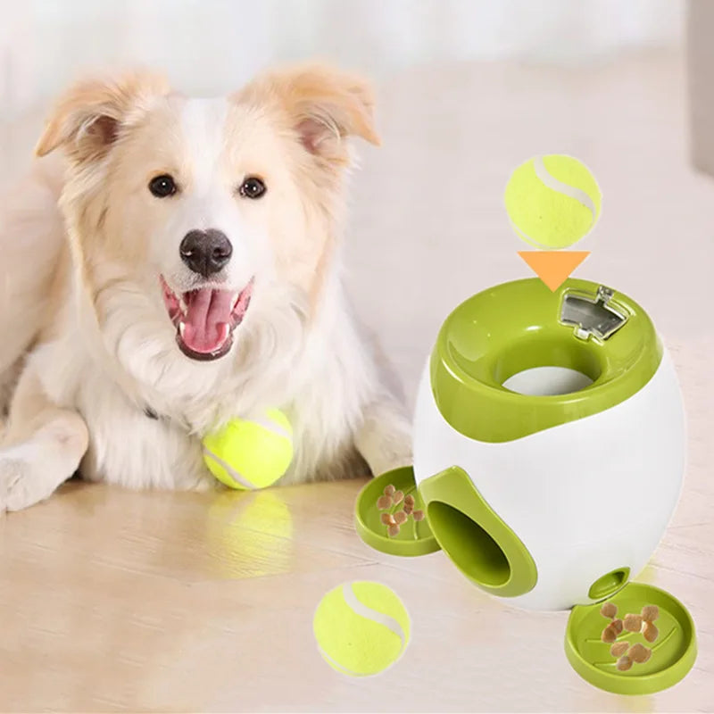 Automatic Ball Launcher for Dogs Mental Stimulation Interactive Training Dog Toys Indoor Outdoor Ball Thrower Machine Pet Toys