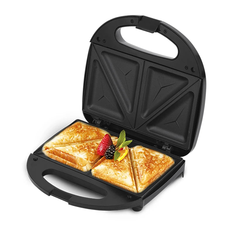 Electric Waffle Maker Panini 750W Sandwich Maker Cooking Kitchen Appliances Breakfast Waffles Machine Non-stick Iron Pan Sonifer