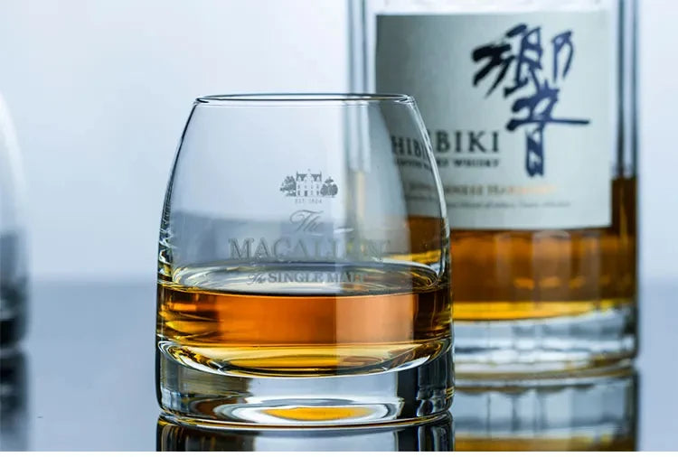 Macallan Exclusive Single Malt Whiskey Glass Crystal Wine Tumbler Vodka Cognac Brandy Snifter Gather Together Mouth Tasting Cup