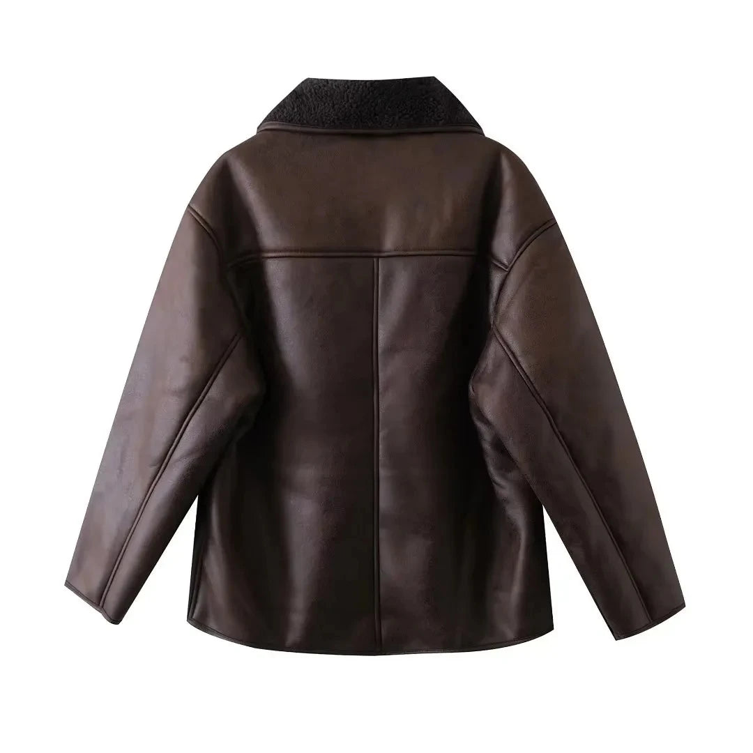 Winter Women's Belted Short Jacket Windbreaker Coat Fashion Retro Warm Thickened Long Sleeve Zipper Mujer Roupa Street