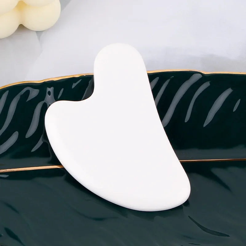 Natural Resin Gua Sha Scraper Facial Massager Tool Quartz Guasha Massage Board Face Lift Slim Gouache Scraper Scraping Plate