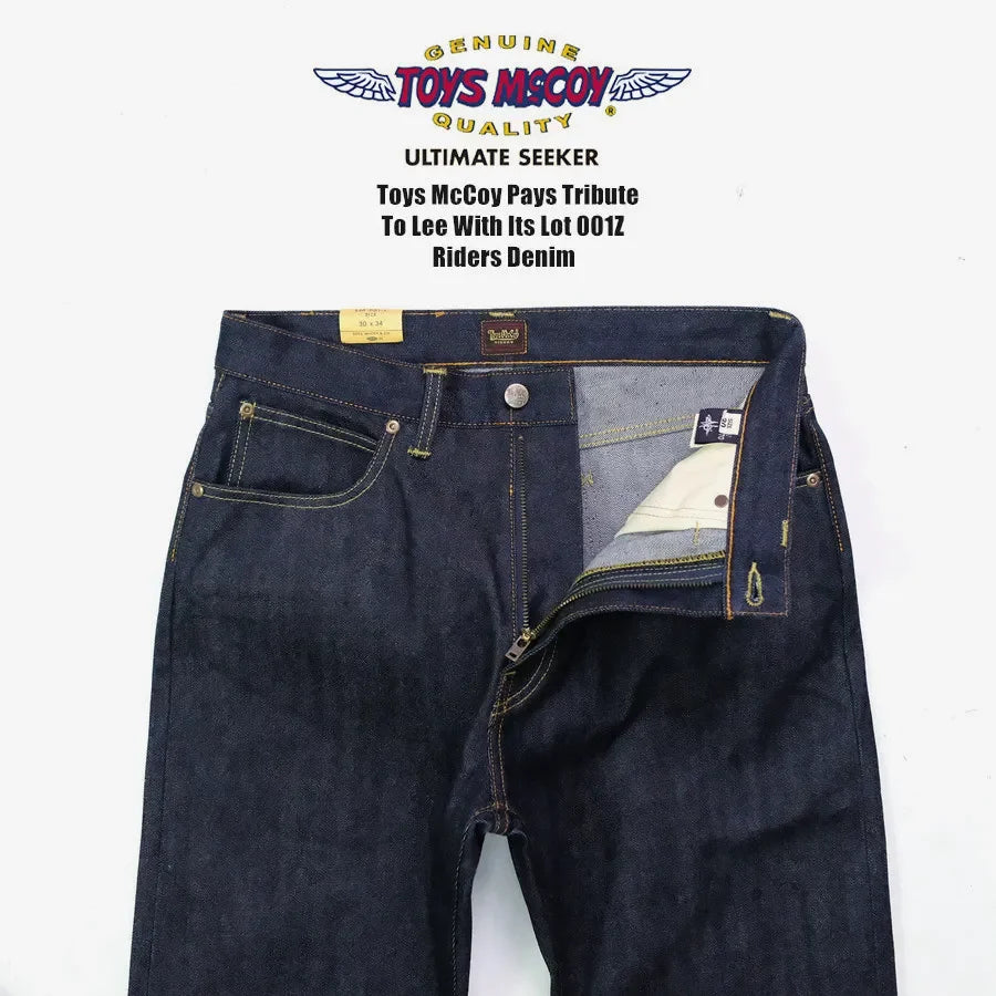 TOYS McCOY LOT 001Z pays tribute to LXX (taxi driver) left twill retro red ear jeans