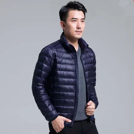 2024 New Arrivasl Men's Ultra Lightweight Packable Down Jacket Autumn Spring Winter Water and Wind-Resistant Breathable Coat