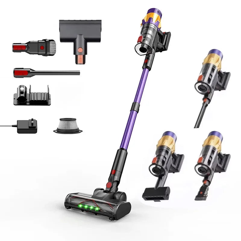 IDEACH V18 550W 50kPa Handheld Wireless Vacuum Cleaner with Touch Display Detachable Battery 40mins Electric Broom for Home,Car