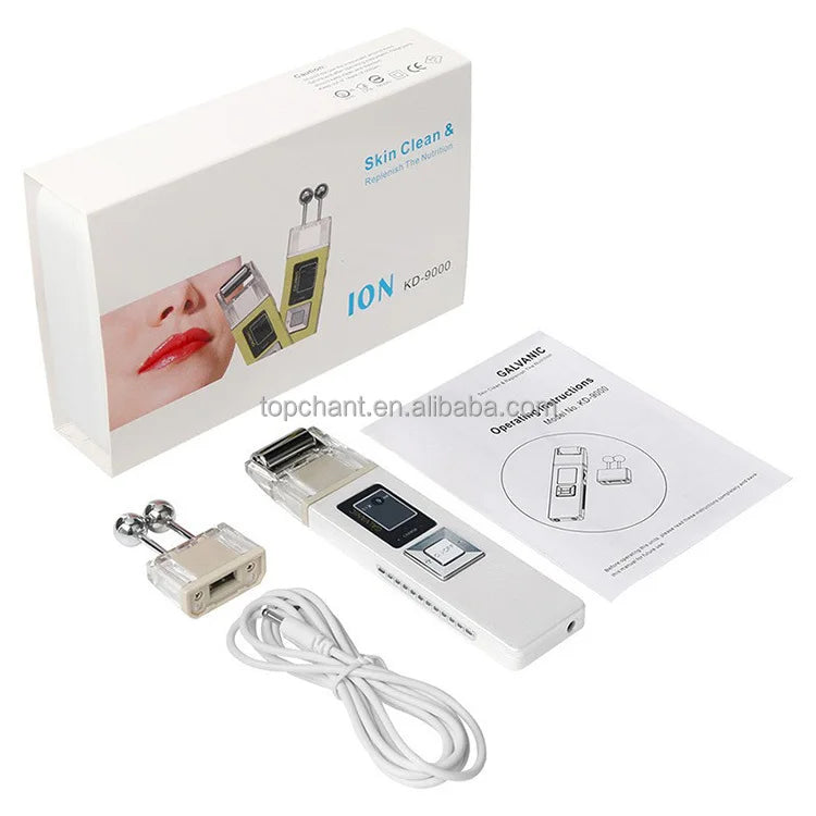 Wireless Galvanic Microcurrent Skin Firming Machine Face Skin Cleaner Skin Tightening Tools Facial Lifting Device Massage Roller