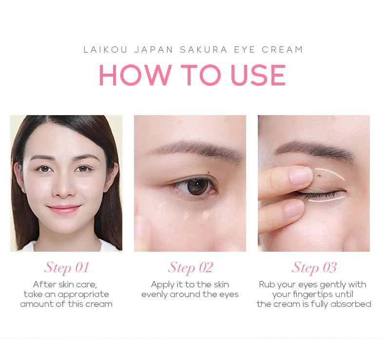 LAIKOU Sakura Facial Cleansing Skincare Set Moisturize Beauty Health Eye Mask Lip Mask Korean Facial Care Products Kit