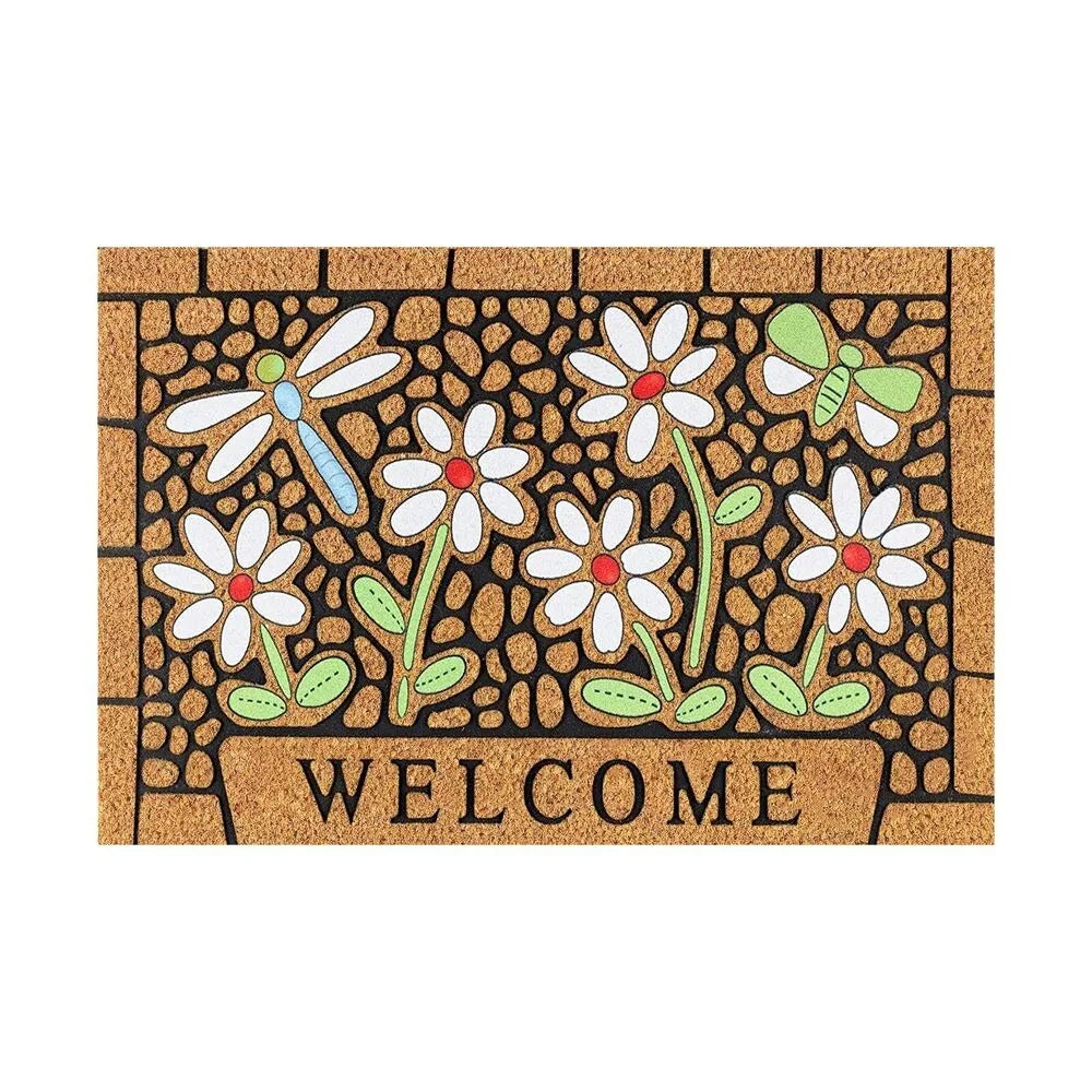 Spring & Summer Flowers Entrance Doormat Non-Slip 100% Polyester Carpet for Living Room Home Decor Soft Mat Indoor & Outdoor Rug