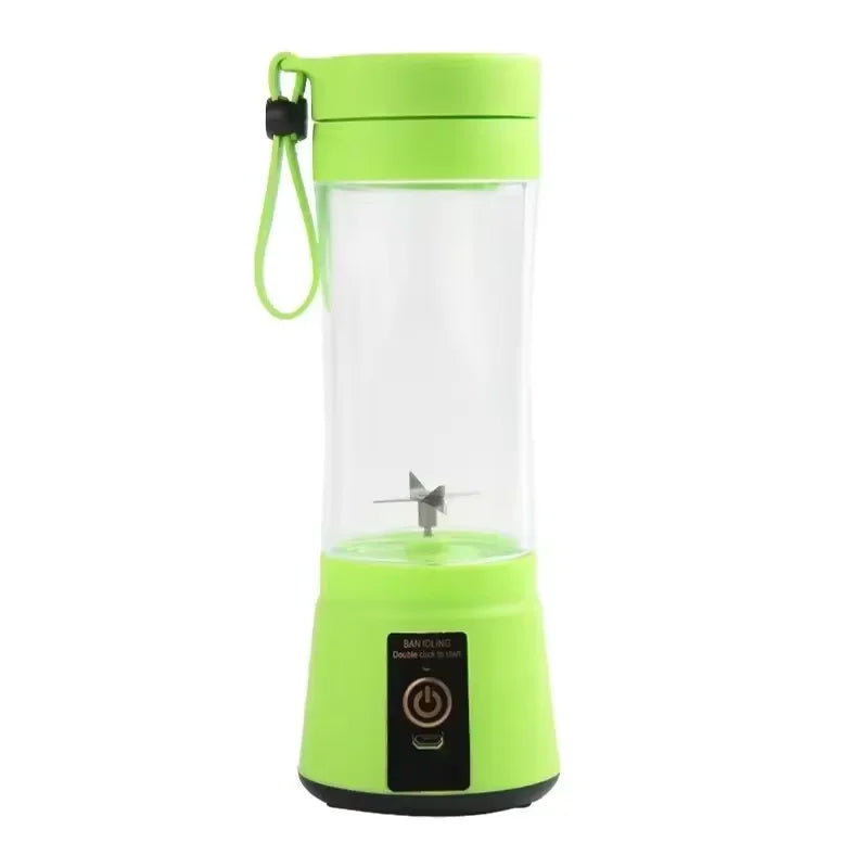 380ml Portable Electric Juicer Smoothie Blender USB Rechargeable Food Processor Mini Fruit Mixer for Travel Kitchen Workout