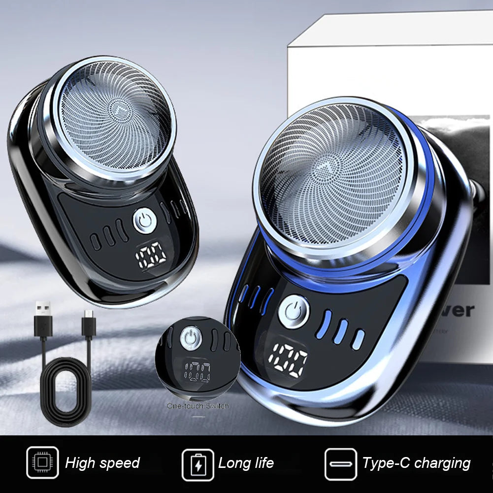 Mini Electric Travel Shaver For Men Pocket Size USB Charging Portable Painless Cordless Trimmer Knive Face Beard Razor